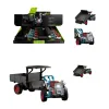 Jiji hand-guided car retro inertial tractor model HY-251 alloy car model 1:32 toy police car Item Picture